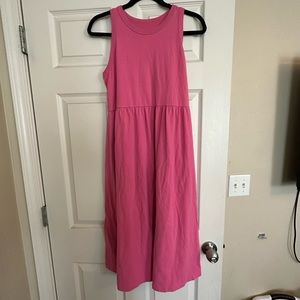 Hot pink maxi/midi high neck dress a new day